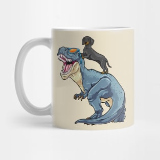 Wiener The T-Rex Rider Mug